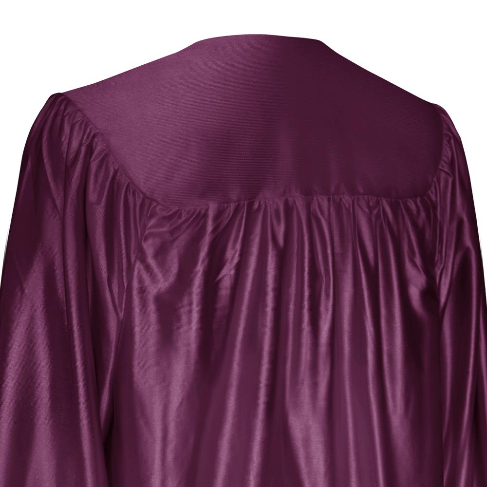Shiny Maroon Graduation Gown by Wholesale Grad Supply
