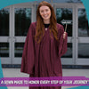 Shiny Maroon Graduation Gown by Wholesale Grad Supply