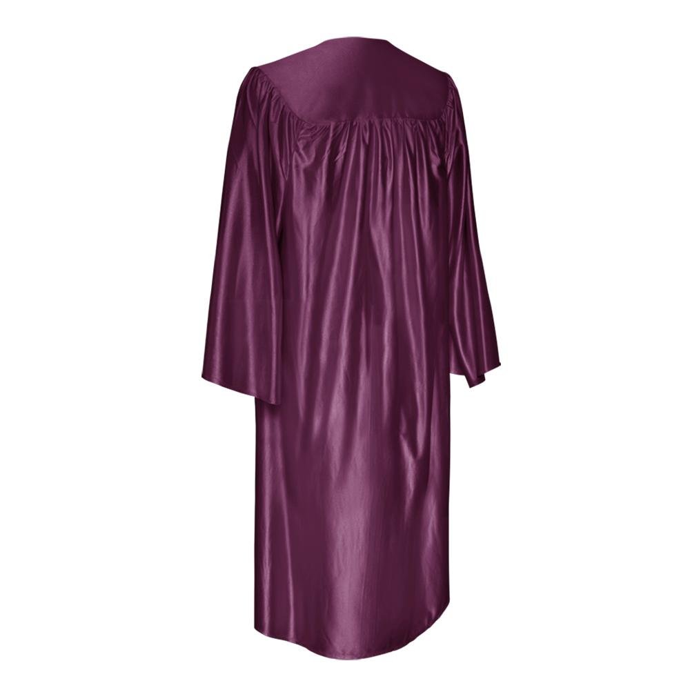 Shiny Maroon Graduation Gown & Cap by Wholesale Grad Supply