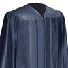 Shiny Navy Blue Graduation Gown & Cap by Wholesale Grad Supply
