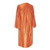 Shiny Orange Graduation Gown by Wholesale Grad Supply