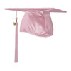 Shiny Pink Graduation Cap & Tassel by Wholesale Grad Supply