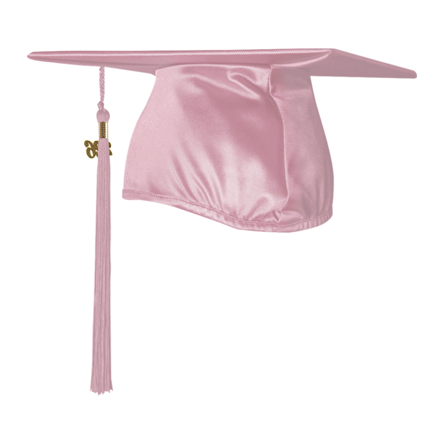 Shiny Pink Graduation Cap & Tassel by Wholesale Grad Supply