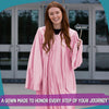 Shiny Pink Graduation Gown by Wholesale Grad Supply