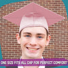 Shiny Pink Graduation Gown & Cap by Wholesale Grad Supply