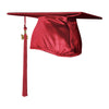 Shiny Red Graduation Cap & Tassel by Wholesale Grad Supply