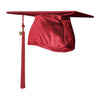 Shiny Red Graduation Cap & Tassel by Wholesale Grad Supply