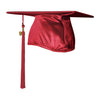 Shiny Red Graduation Cap & Tassel by Wholesale Grad Supply