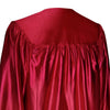 Shiny Red Graduation Gown by Wholesale Grad Supply