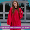 Shiny Red Graduation Gown by Wholesale Grad Supply