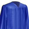 Shiny Royal Blue Graduation Gown by Wholesale Grad Supply