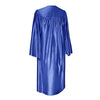 Shiny Royal Blue Graduation Gown & Cap by Wholesale Grad Supply