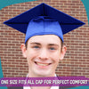 Shiny Royal Blue Graduation Gown & Cap by Wholesale Grad Supply