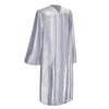 Shiny Silver Graduation Gown by Wholesale Grad Supply
