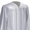 Shiny Silver Graduation Gown by Wholesale Grad Supply