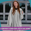 Shiny Silver Graduation Gown by Wholesale Grad Supply