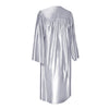Shiny Silver Graduation Gown & Cap by Wholesale Grad Supply