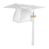 Shiny White Graduation Cap & Tassel by Wholesale Grad Supply
