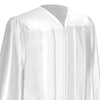 Shiny White Graduation Gown by Wholesale Grad Supply