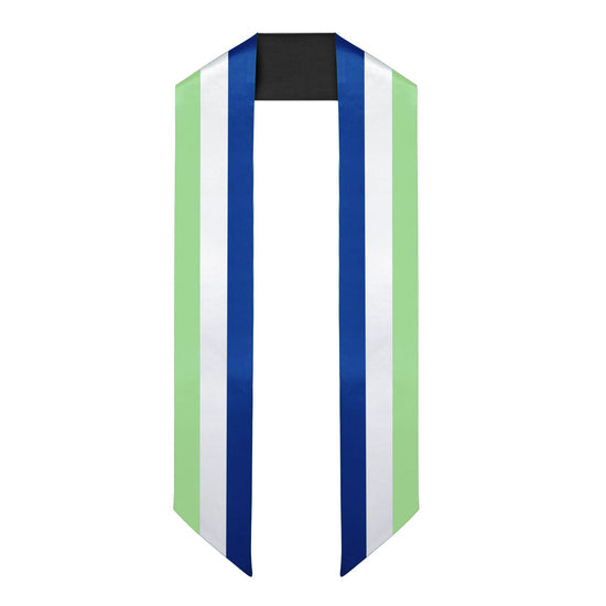 Sierra Leone International Graduation Stole/Sash Study Abroad Graduate by Wholesale Grad Supply