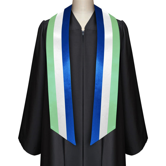 Sierra Leone International Graduation Stole/Sash Study Abroad Graduate by Wholesale Grad Supply