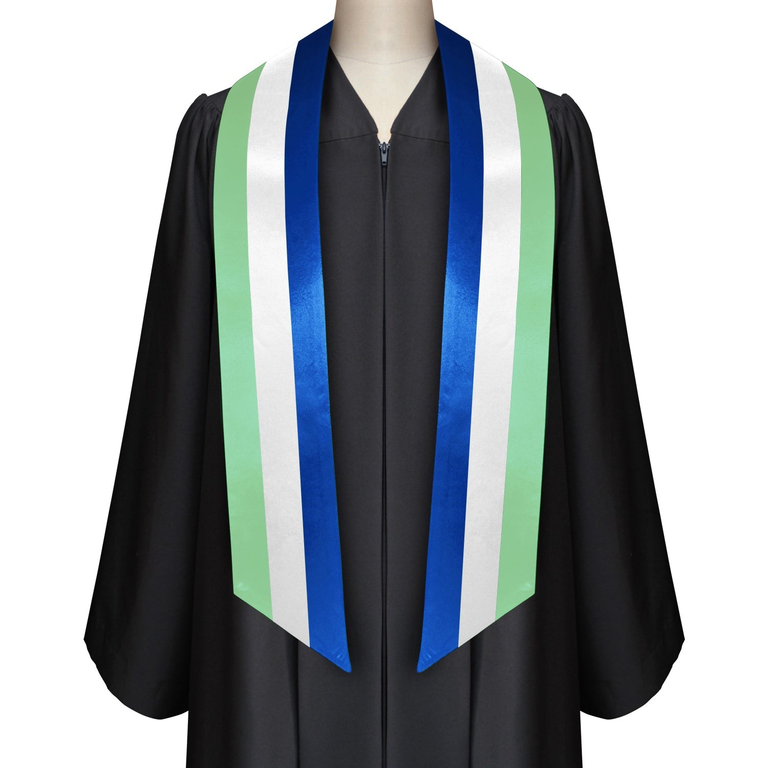 Sierra Leone International Graduation Stole/Sash Study Abroad Graduate by Wholesale Grad Supply