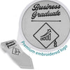 Silver Business Graduate Stole/Sash with Classic Tips by Wholesale Grad Supply