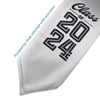Silver Class of 2024 Graduation Stole/Sash with Classic Tips by Wholesale Grad Supply