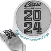 Silver Class of 2024 Graduation Stole/Sash with Classic Tips by Wholesale Grad Supply