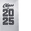 Silver Class of 2025 Graduation Stole/Sash with Classic Tips by Wholesale Grad Supply