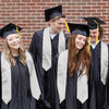 Silver Graduation Stole by Wholesale Grad Supply