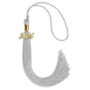 Silver Graduation Tassel with Gold Bling Charm by Wholesale Grad Supply
