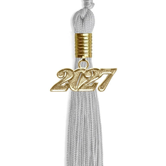 Silver Graduation Tassel with Gold Bling Charm by Wholesale Grad Supply