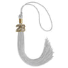 Silver Graduation Tassel with Gold Bling Charm by Wholesale Grad Supply