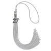 Silver Graduation Tassel with Silver Bling Charm by Wholesale Grad Supply