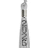 Silver Graduation Tassel with Silver Stacked Date Drop by Wholesale Grad Supply