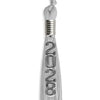 Silver Graduation Tassel with Silver Stacked Date Drop by Wholesale Grad Supply