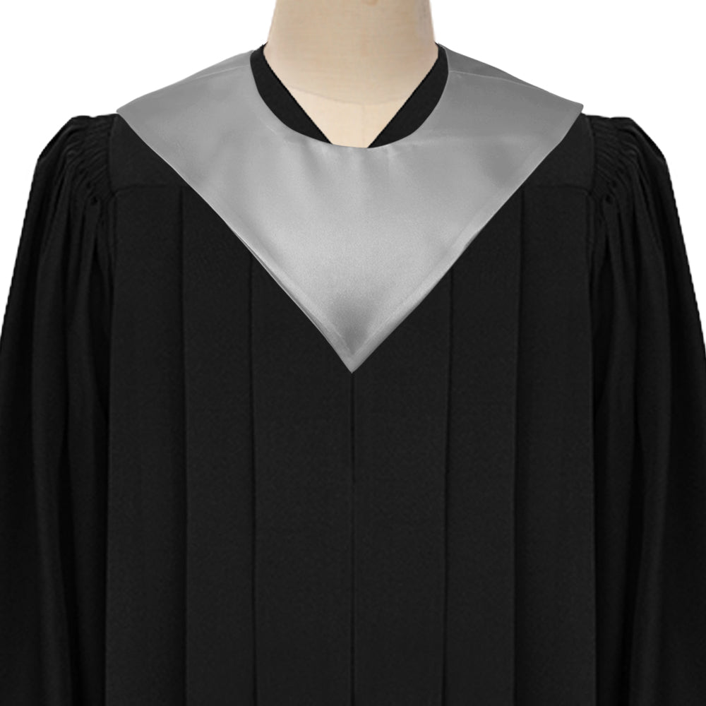 Silver Graduation V-Stole by Wholesale Grad Supply