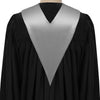 Silver Graduation V-Stole by Wholesale Grad Supply