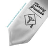 Silver Nursing Graduate Stole/Sash with Classic Tips by Wholesale Grad Supply