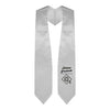 Silver Science Graduate Stole/Sash with Classic Tips by Wholesale Grad Supply