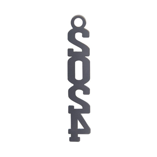 Silver Stacked Tassel Date Charm Year 2024 by Wholesale Grad Supply