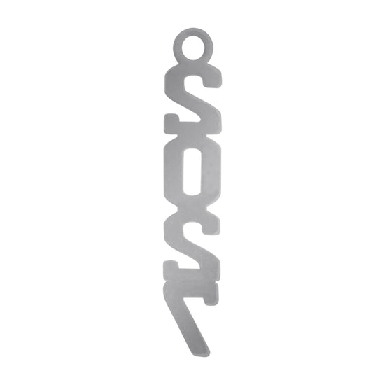 Silver Stacked Tassel Date Charm Year 2027 by Wholesale Grad Supply