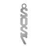 Silver Stacked Tassel Date Charm Year 2027 by Wholesale Grad Supply