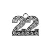 Silver Tassel Date Bling Charm Year 2022 by Wholesale Grad Supply