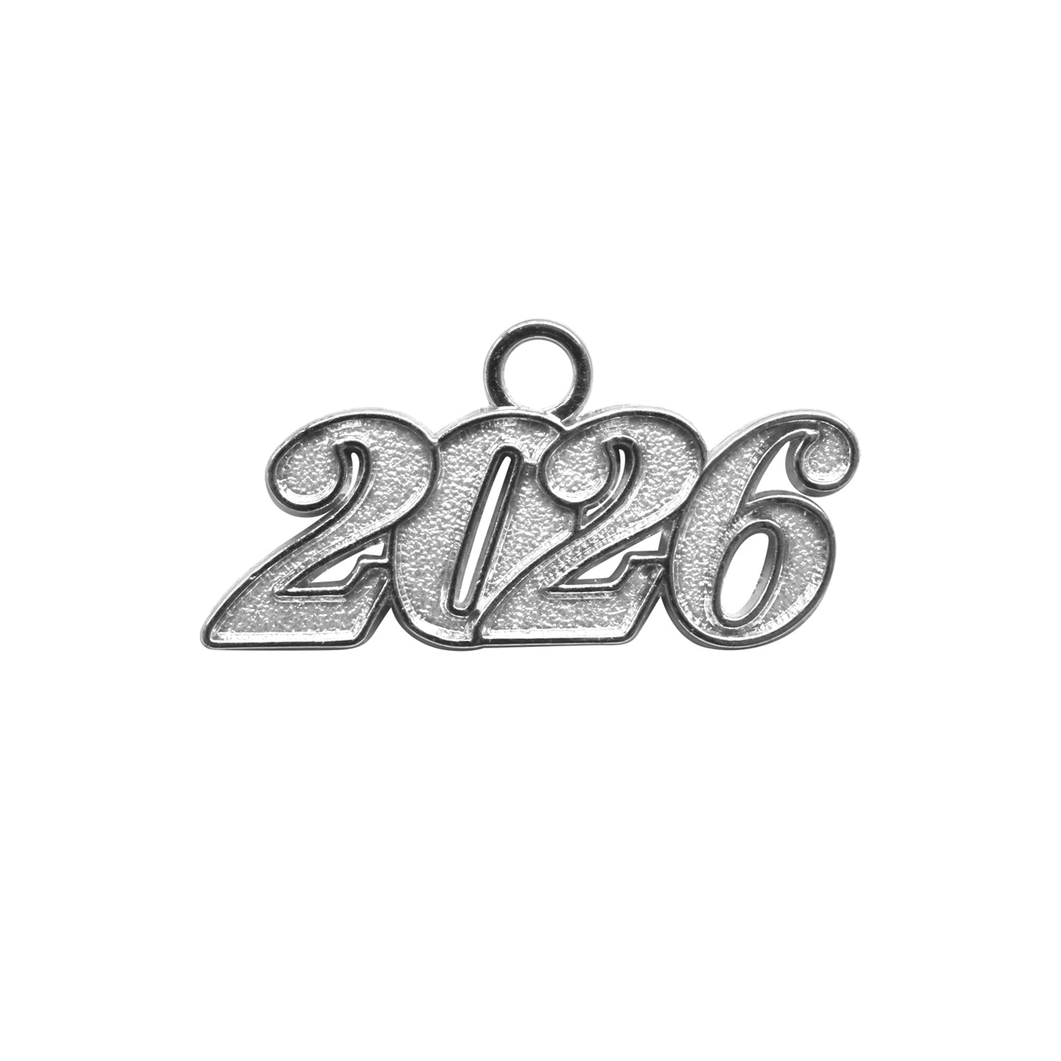 Silver Tassel Date Charm Year 2026 by Wholesale Grad Supply