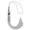 Silver Tassel with Photo Frame Charm and Stacked Date Drop by Wholesale Grad Supply