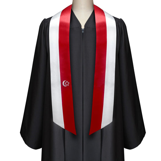 Singapore International Graduation Stole/Sash Study Abroad Graduate by Wholesale Grad Supply