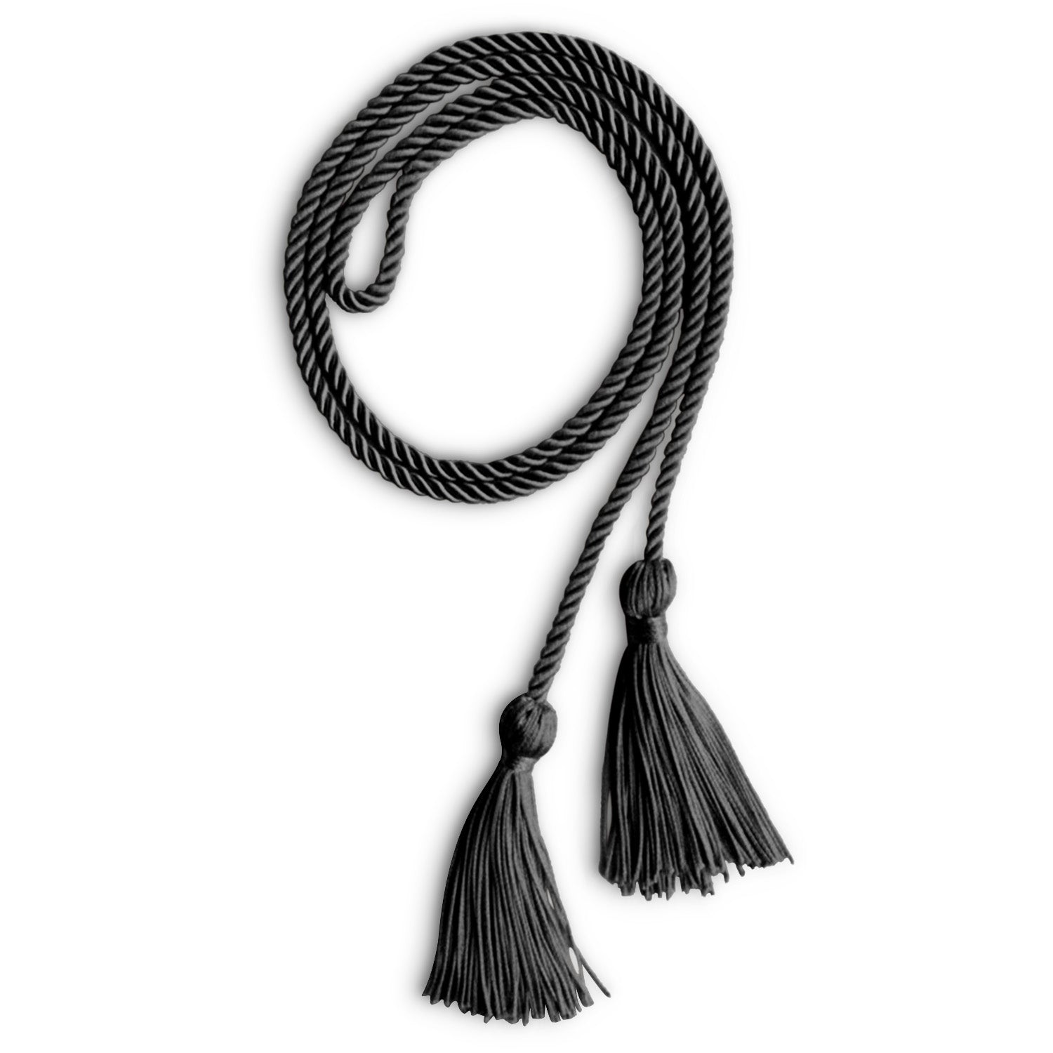 Single Graduation Honor Cord Black by Wholesale Grad Supply