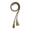 Single Graduation Honor Cord Black/Antique Gold by Wholesale Grad Supply